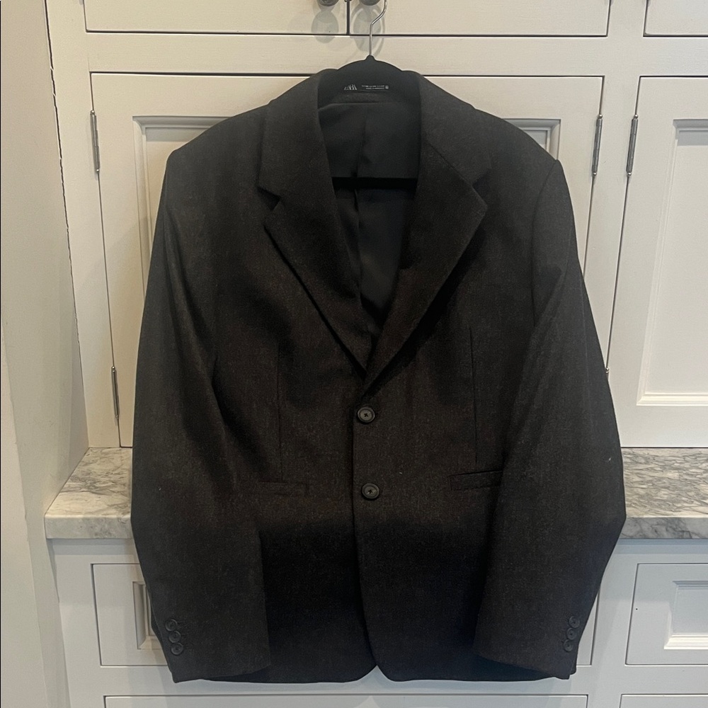 Zara Charcoal Gray Blazer